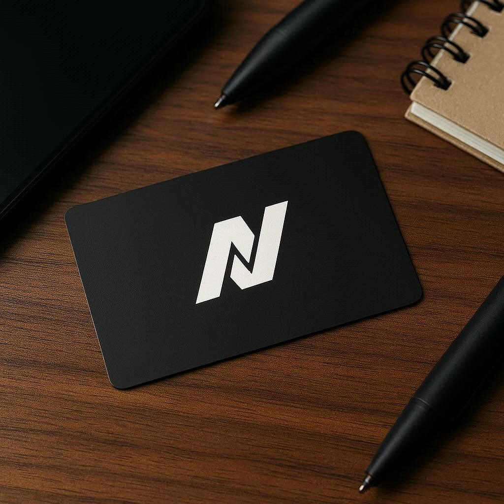 Black Metal NFC Card